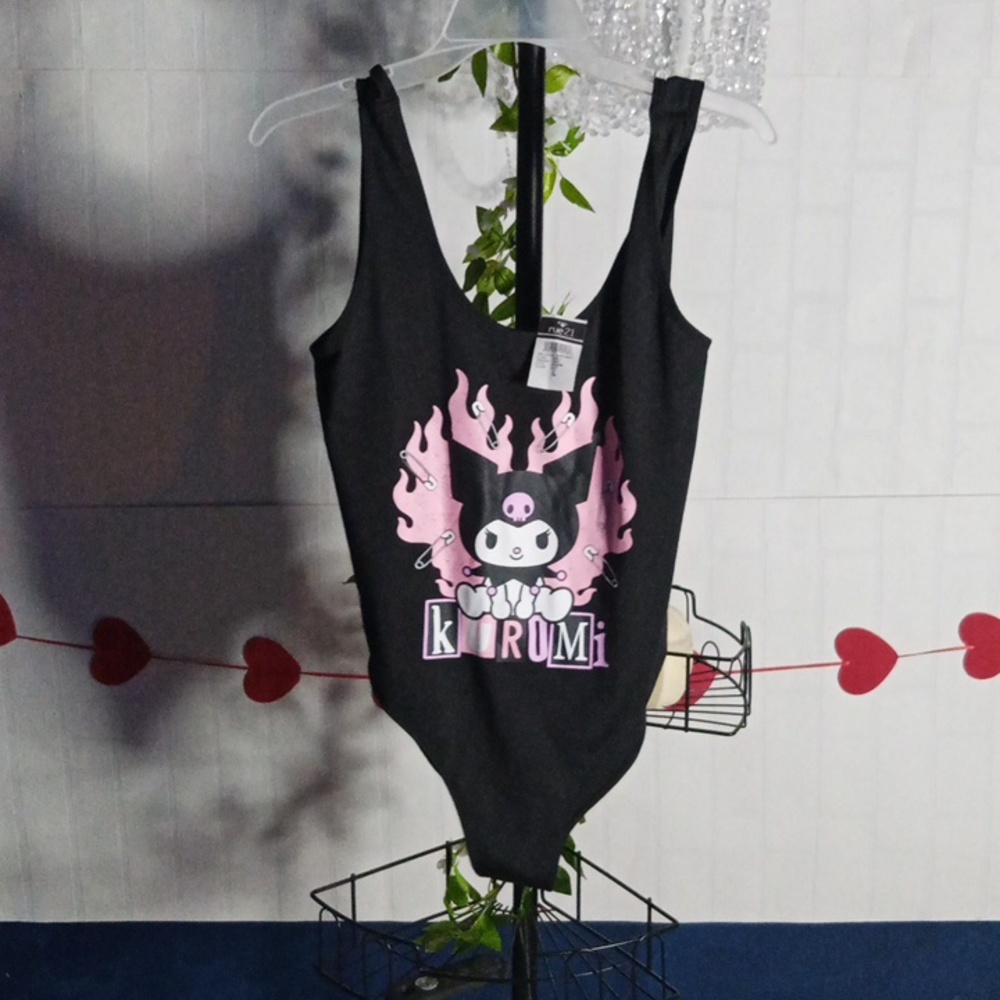 Kuromi goth swimsuit